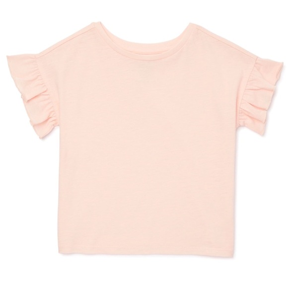 easy-peasy Toddler Girl Ruffle Short Sleeve T-Shirt - Picture 1 of 2